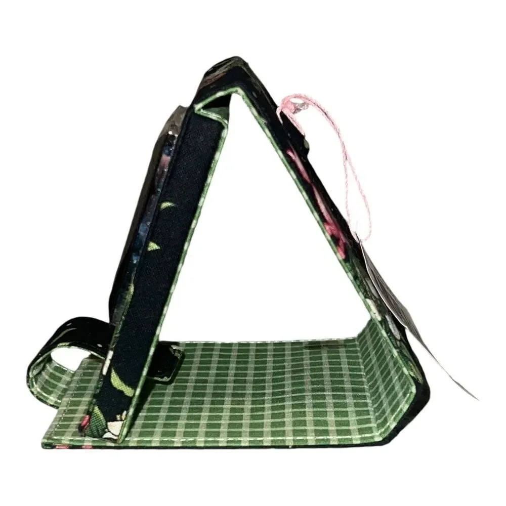 Vera Bradley New Hope Compact Travel Alarm Clock Pink Ribbon Vintage NWT